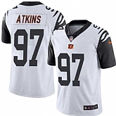 Nike Men & Women & Youth Bengals 97 Geno Atkins White Color Rush Limited Jersey,baseball caps,new era cap wholesale,wholesale hats